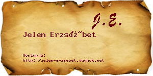 Jelen Erzsébet névjegykártya